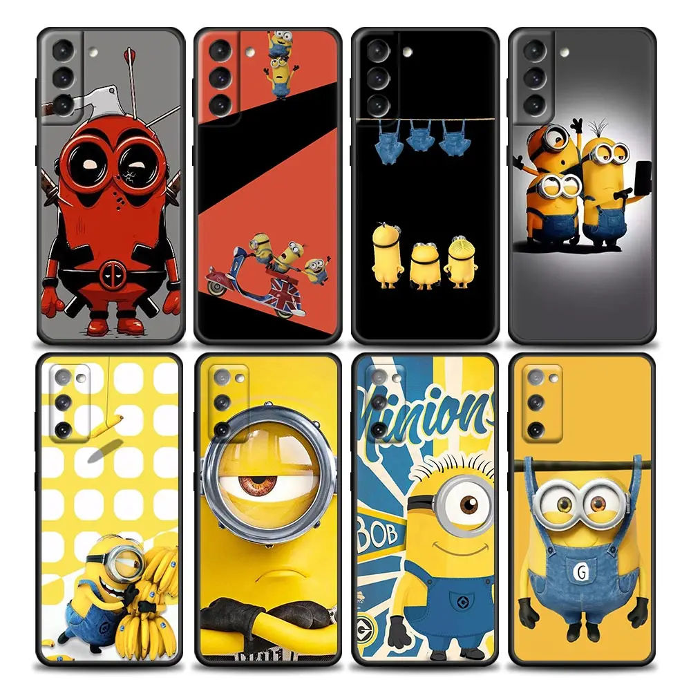 

The Excited Minion Me Family Coques Funda Phone Case for Samsung Galaxy S22 S7 S8 S9 S10e S21 S20 Fe Plus Ultra 5G Case TPU Capa