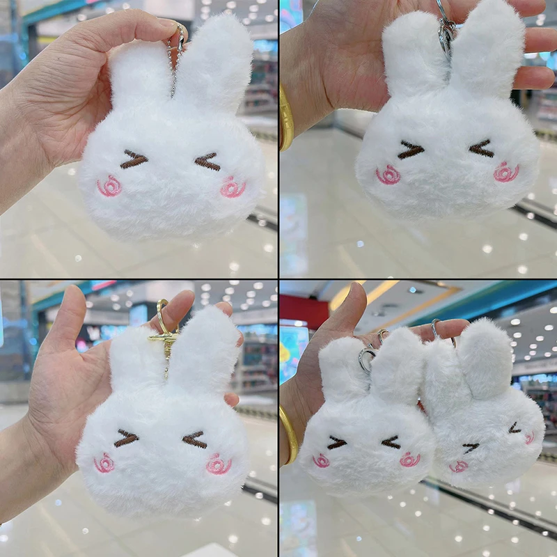 

Kawaii Soft Cute Rabbit Plush Toy Cartoon Bunny Schoolbag Hanging Doll Key Ring Clothes Bag Fashion Decoration Jewelry
