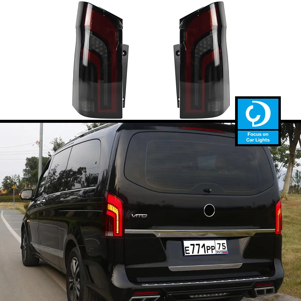 

Taillights Styling For Benz W447 VITO Tail Light LED DRL Running Signal Brake Reversing Parking Lighthouse Facelift