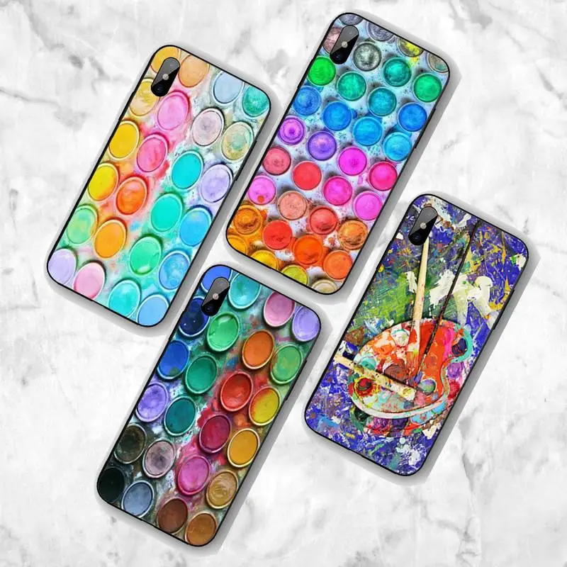 

YNDFCNBYNDFCNB Color Paint Box Phone Case For Huawei G7 G8 P7 P8 P9 P10 P20 P30 Lite Mini Pro P Smart Plus Cove Fundas