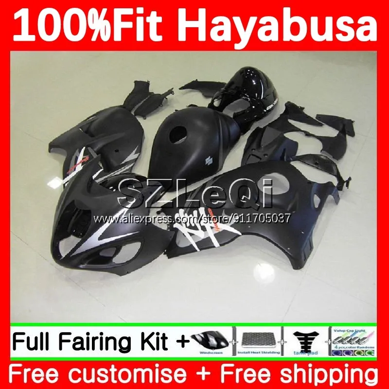 

Flat black Injection For SUZUKI GSXR-1300 Hayabusa GSXR 1300 CC GSXR1300 08 09 10 11 12 13 14 15 16 17 18 19 Fairings 88LQ.162