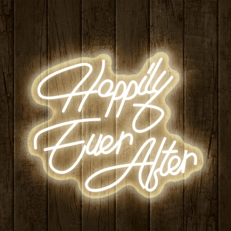 

Xtreme Lit 'Happily Ever After' Warm White LED Neon Sign, Hanging Wall Art
