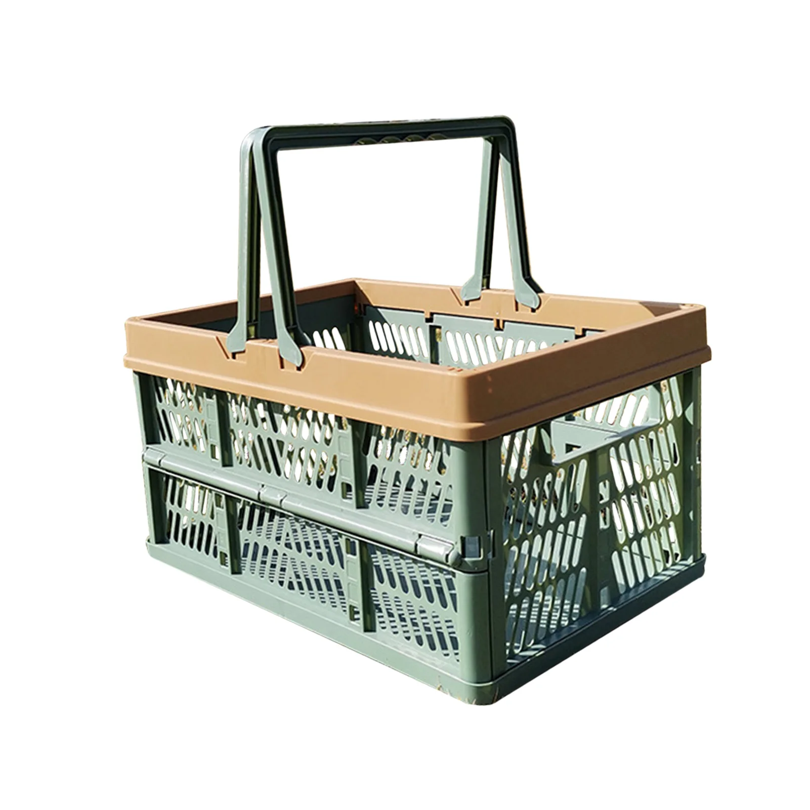 

Beach Picnic Basket Collapsible Picnic Basket Shopping Basket Collapsible Picnic Basket With Double Handles Smooth And