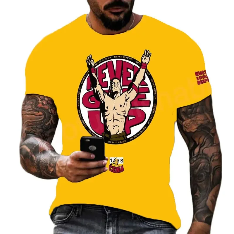 Футболка мужская летняя с 3D-принтом известный соревнований по борьбе Детская