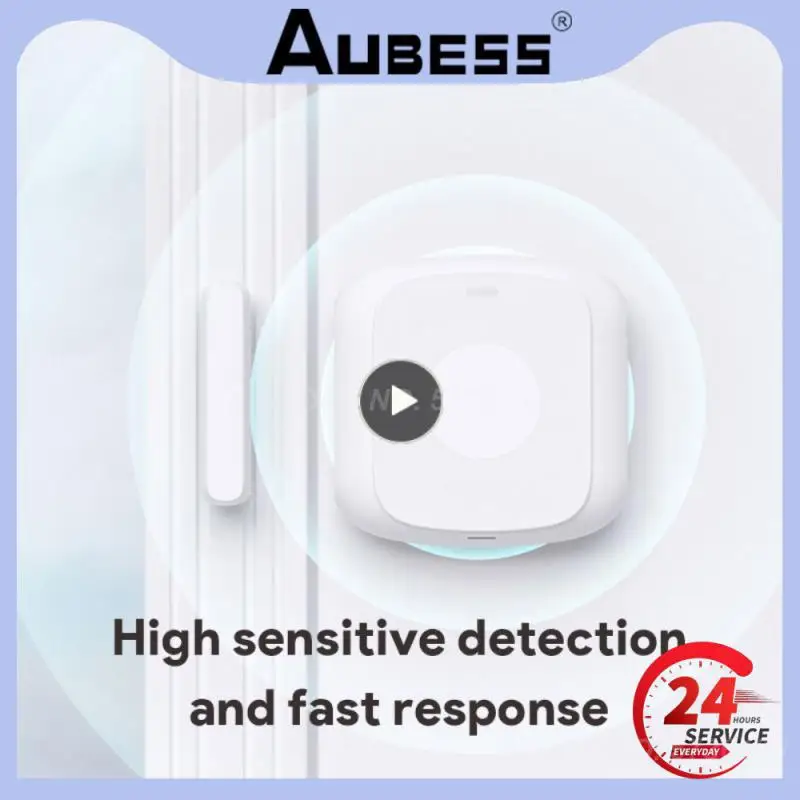 

1~6PCS Ultra Low Power Consumption Alarm Detector Smart Tuya Wifi Security Protection Scene Function App Magnetic Alarm Sensor