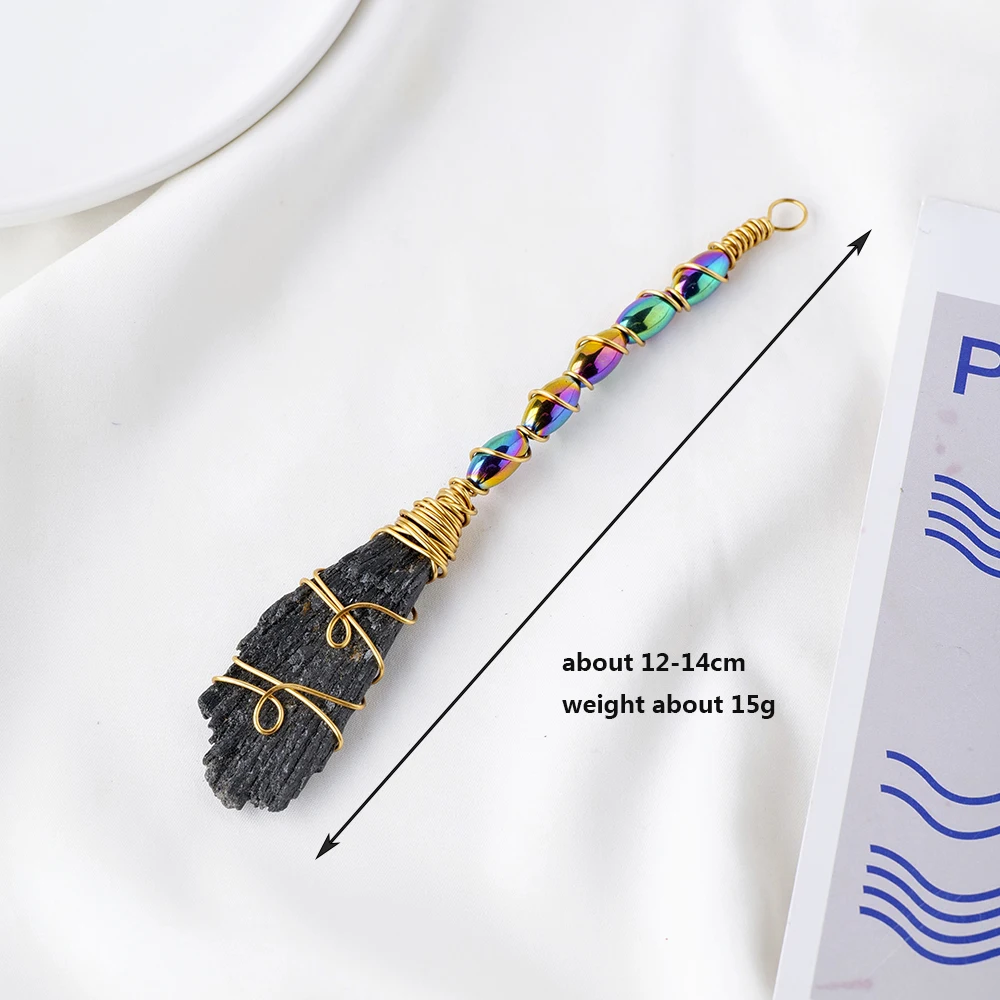 

Метла из черного турмалина Apengshi