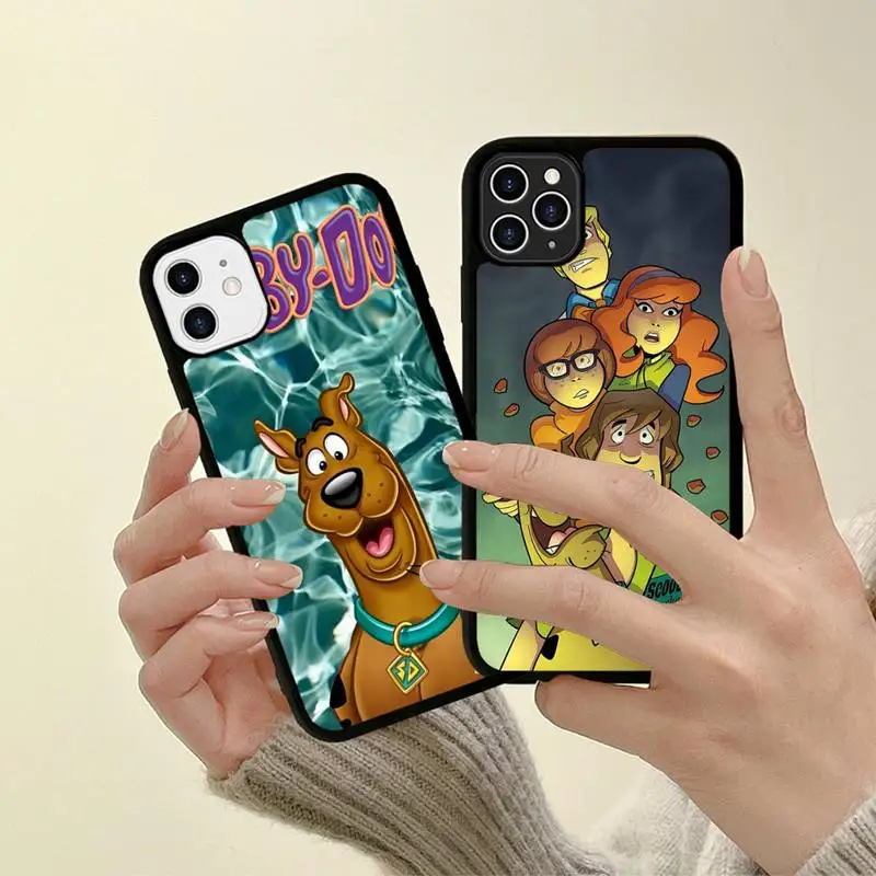 

Cartoon Doo Cute Dog Phone Case Silicone PC+TPU Case for iPhone 11 12 13 Pro Max 8 7 6 Plus X SE XR Hard Fundas