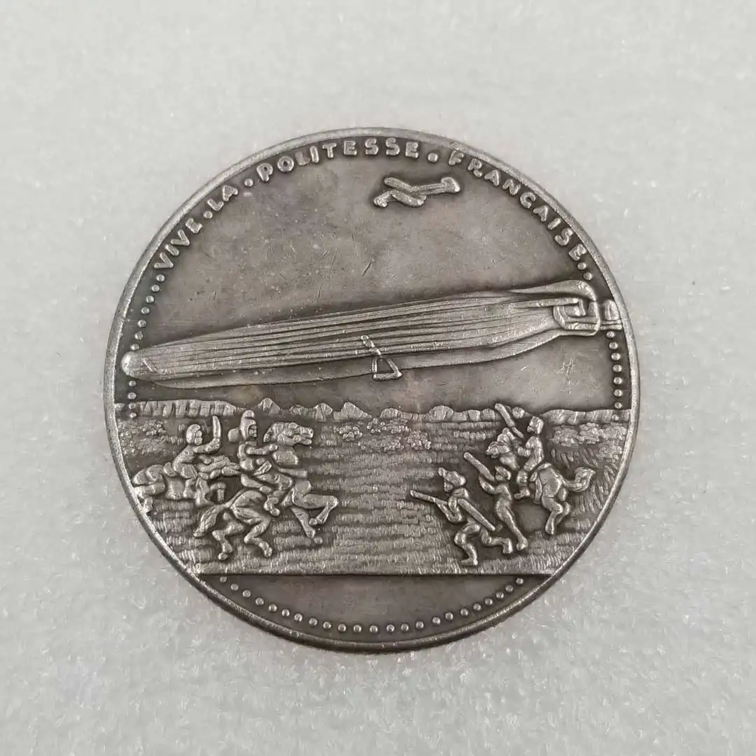 

Немецкая игра 1913, Золотая и серебряная искусственная монета, украшение для дома, волшебная монета, счастливое удачу, игрушечные монеты, рожд...