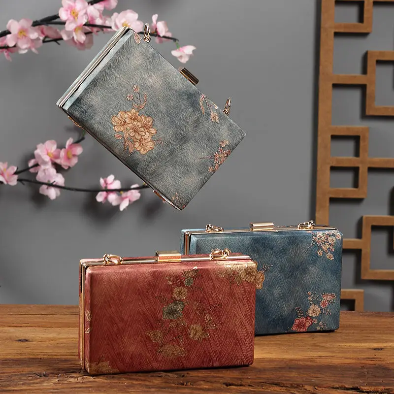 

Bags for Women New Retro Chinese Style Luxury Handbags Female 2023 Chain Tote Bag Ladies Shoulder Crossbody Bag Small Box Bag