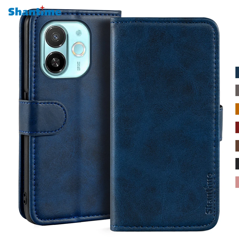 Чехол для Tecno Spark 30C 5G KL8H кожаный чехол с магнитным кошельком Pop 9 чехлы-подставки