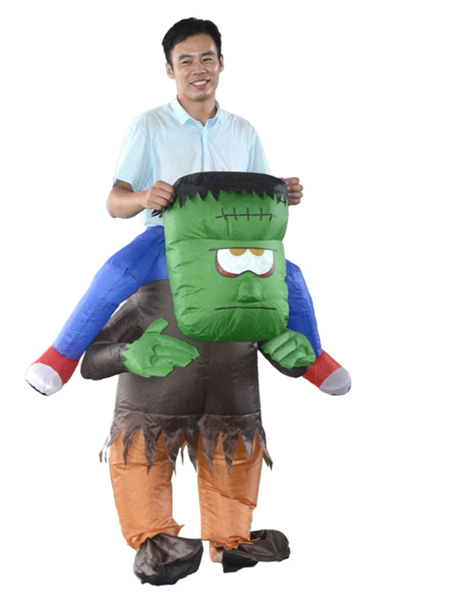 

JYZCOS ET Monster Inflatable Alien Costume Adult Ride On Alien Full Body Suit Halloween Cosplay Party Fancy Dress for Adults