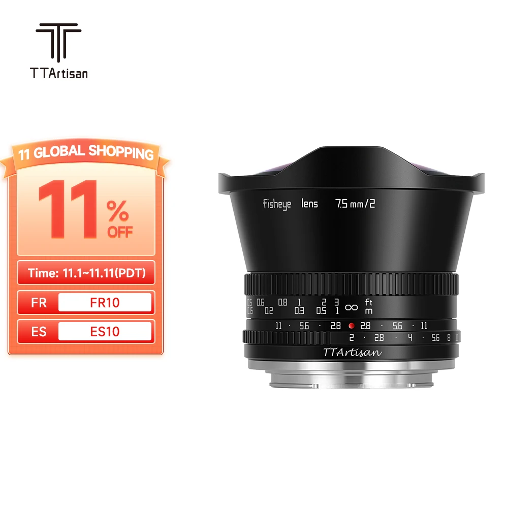 Cena TTArtisan 7.5mm F2 APS-C Szerokokątny Obiektyw Typu Rybie Oko Dla SONY E FUJI X Canon M Nikon Z Leica L Panasonic Olympus M43 Obiektyw Aparatu Tanie TTArtisan 7.5mm F2 APS-C Szerokokątny Obiektyw Typu Rybie Oko Dla SONY E FUJI X Canon M Nikon Z Leica L Panasonic Olympus M43 Obiektyw Aparatu
