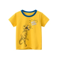 summer baby boys cartoon dinosaur t shirt toddler boy short sleeve cotton t shirt costumes for kids fashion clothes shirts tops