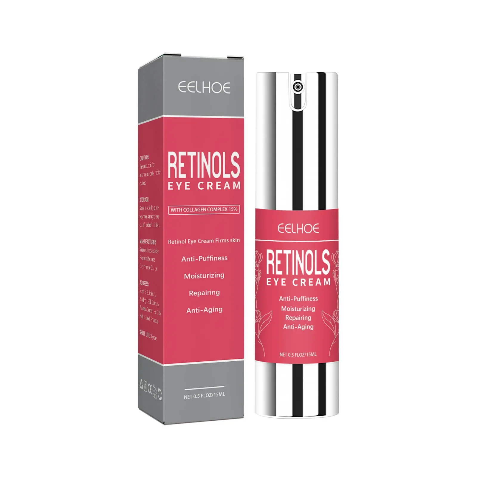Крем для глаз Sdatter Eelhoe Retinol подтягивающий и мелкие линии вокруг мешки рыбий хвост