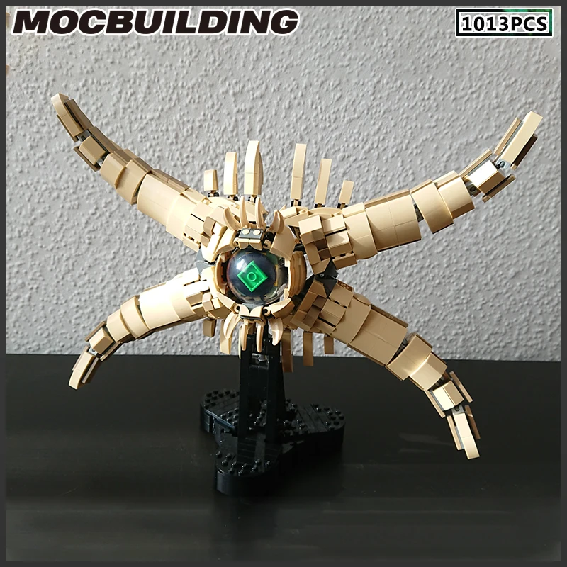 MOC Building Block Destiny Hive Ghost & Generalist Shell Model DIY Brick Toy Decorations On The Table Collection Assembly Kit