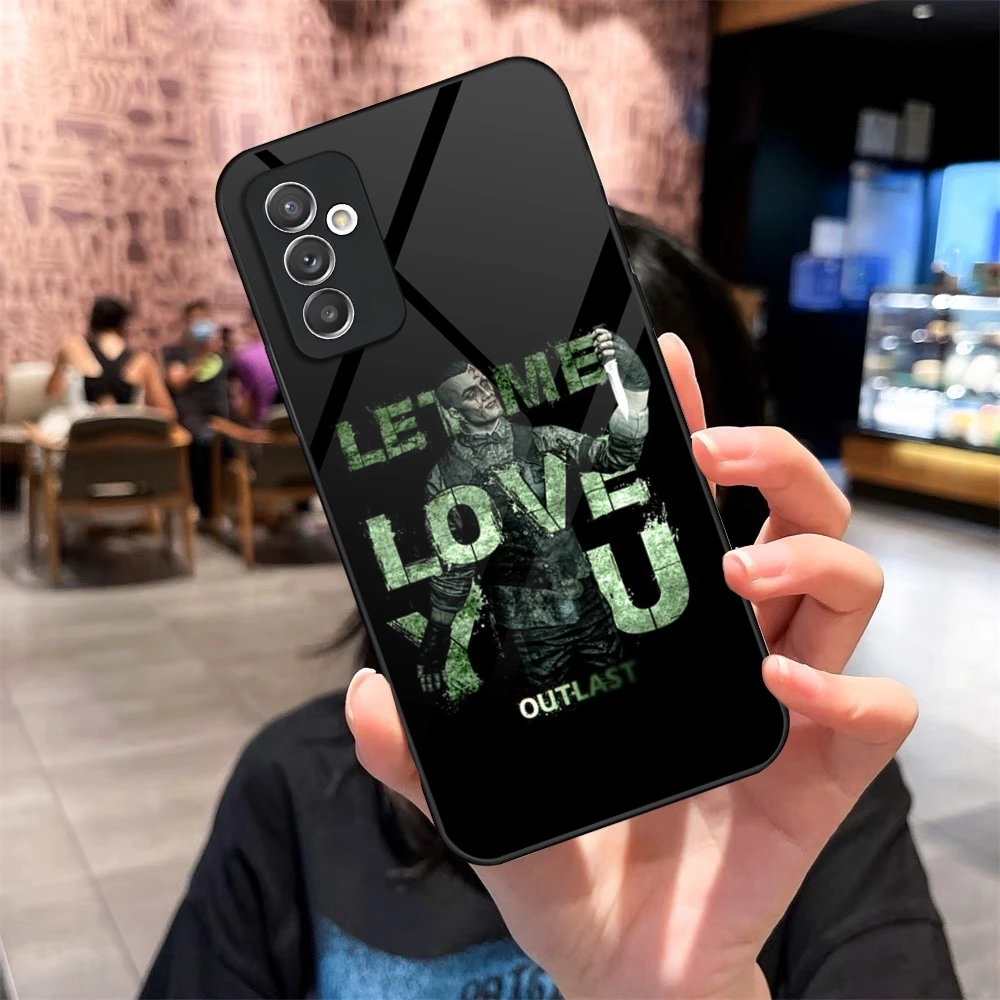 Чехол для телефона Horror Outlast Game Glass Samsung Galaxy S24 S25 S20 S21 S22 S23 Ultra Fe Plus A34 A54 A16 A24 A53 M54 Cover