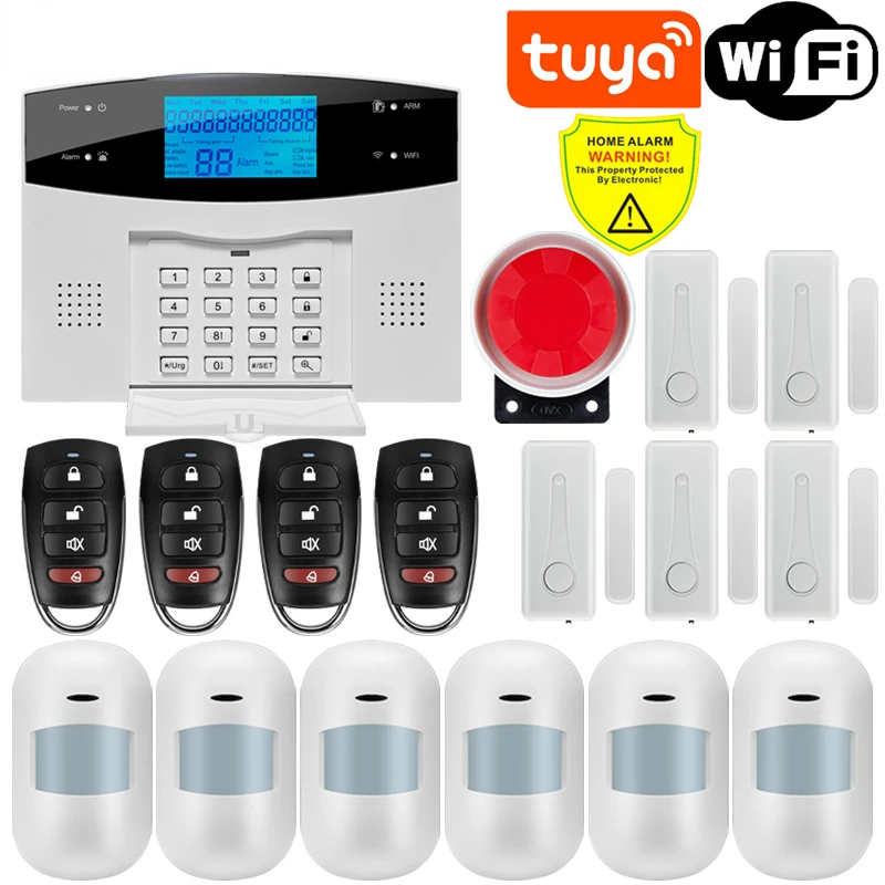 

Система охранной сигнализации Tuya с поддержкой Wi-Fi и GSM