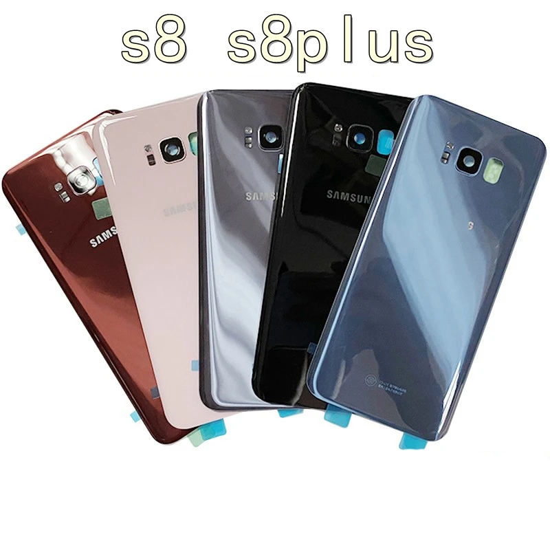 

Новинка для Samsung s8 s8plus G9500 G9550 батарейный отсек Задняя Крышка Сменный корпус наклейка на клейкой основе