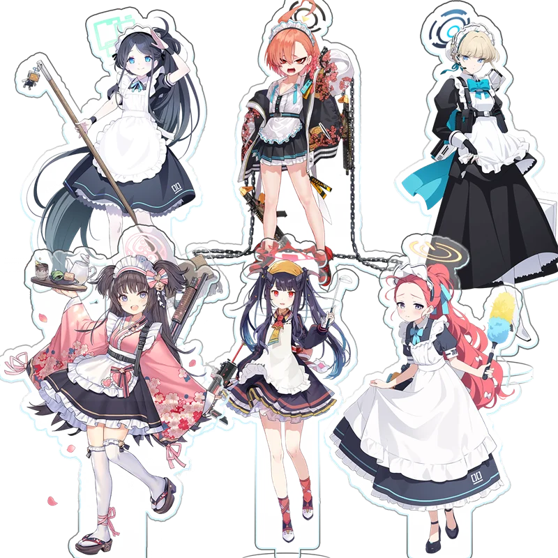 

Anime Blue Archive Tendou Arisu Cosplay Decorations Acrylic Action Figure Mikamo Neru Game Stand Sign Desk Decor Prop Fans Gift