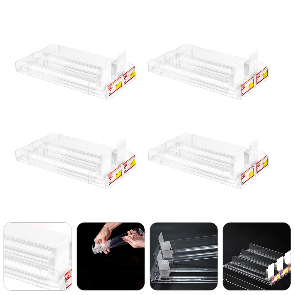 

Display Rack Case Holder Automatic Auto Retail Showcase Pusherstore Stand Push Box Tray Shelves Pushers Shelf Dispenser Racks
