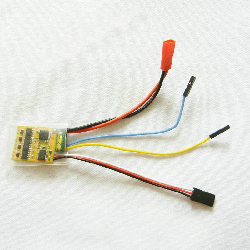 

1PCS 2/3S 4CH Single Way Brushed ESC 6Ax4 Electric Speed Controller 6V-16V DIY Parts for RC Drone Boat N20 N30 130 260 Motor
