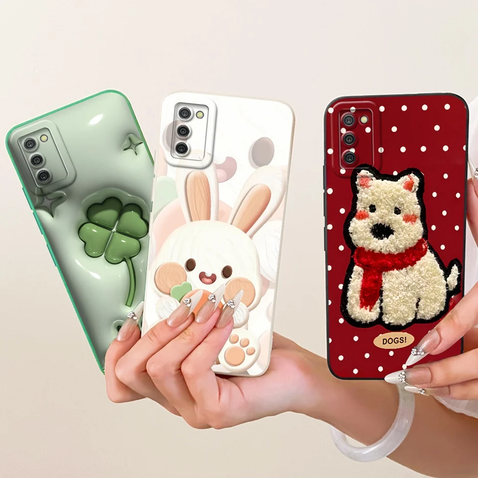 Фото Чехол для Samsung Galaxy A02s SM-A025F, роскошный чехол с рисунком в виде банта и любви, мягкий силиконовый чехол для Samsung A02s M 02s Galaxy M02s Fundas №2