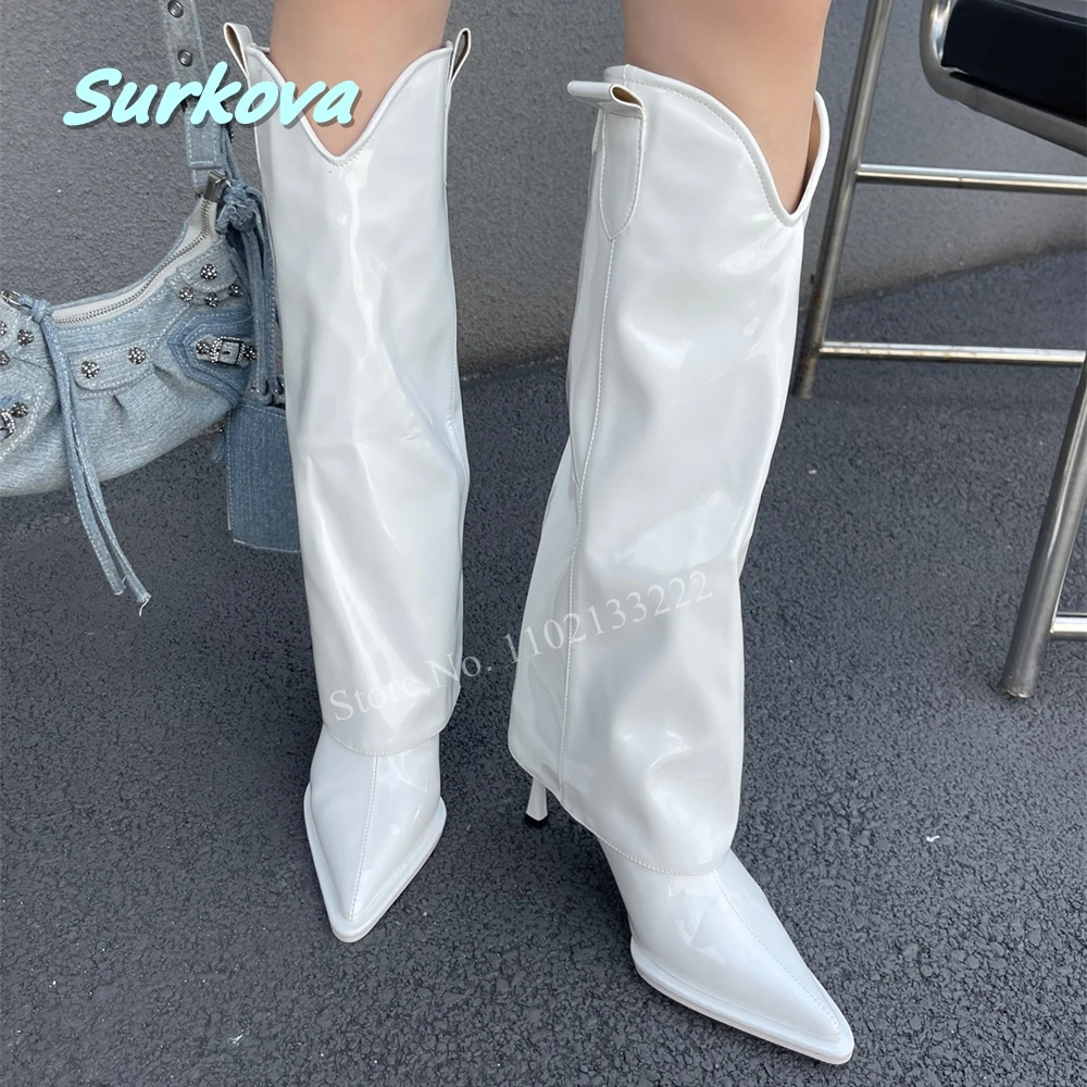 Новинка синие женские сапоги до колена бесплатная доставка однотонные