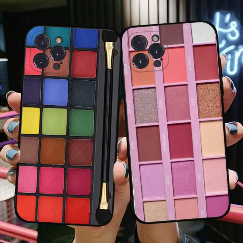 

Eye Shadow eye brush cosmetic Phone Case Silicone Soft For iphone 14 13 12 11 Pro Mini XS MAX 8 7 6 Plus X 2020 XR Shell