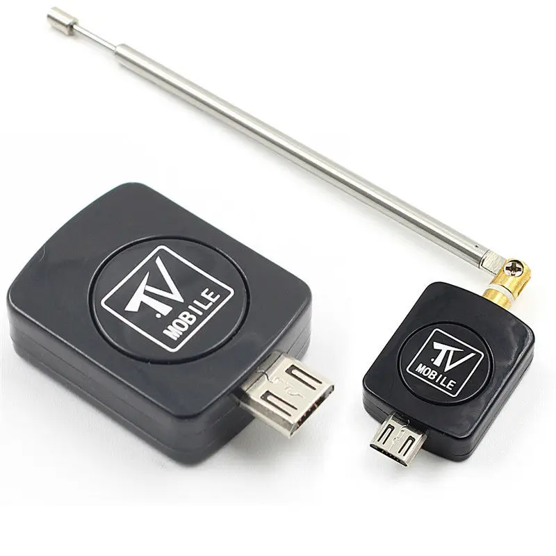 Фото Мини микро USB DVB-T тюнер ТВ приемник ключ/антенна DVB T HD цифровой мобильный телевизор HDTV спутниковый ресивер для телефона Android №5