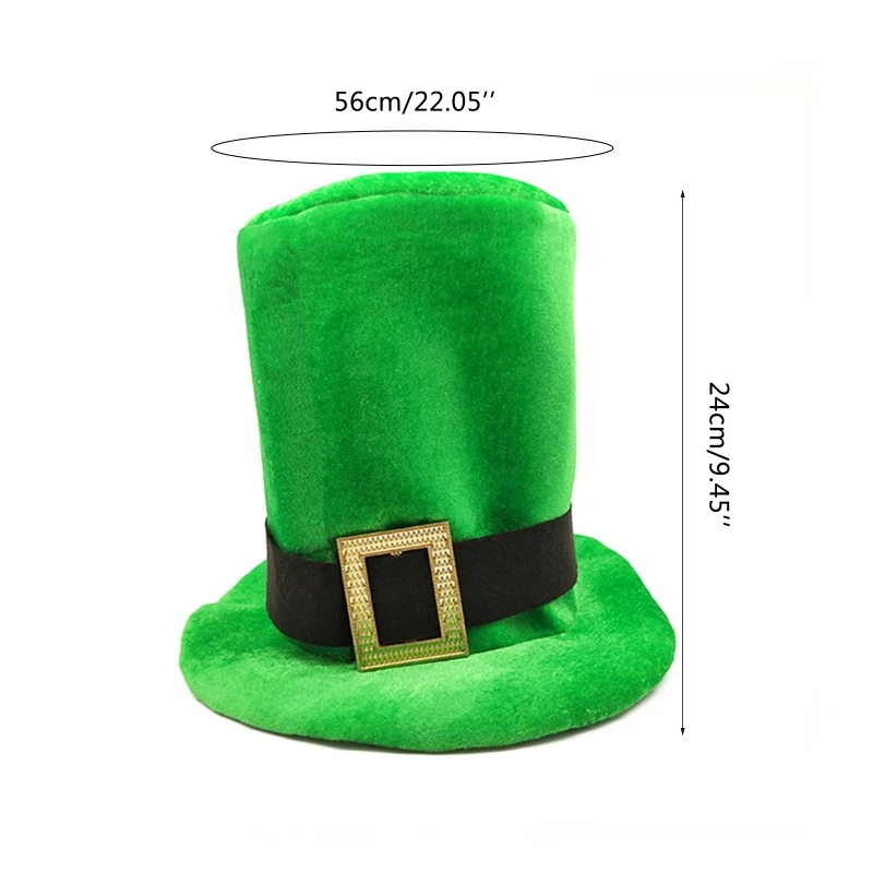 Saint Patrick Day Irish Festival Hat Green Leprechaun Cap Top Hat Supplies for Home Festival Party Cosplay Costume Props images - 6