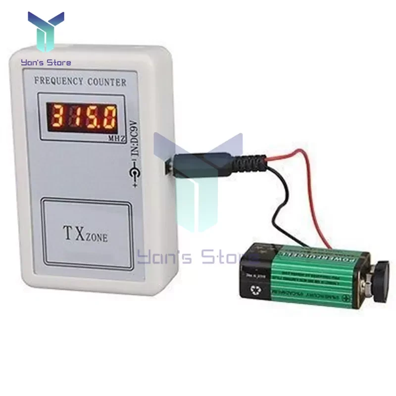 

NEW Handheld Remote Control Wireless Frequency Meter Counter tester 250-450MHZ for Car Auto Remote Cymometer Power Cable