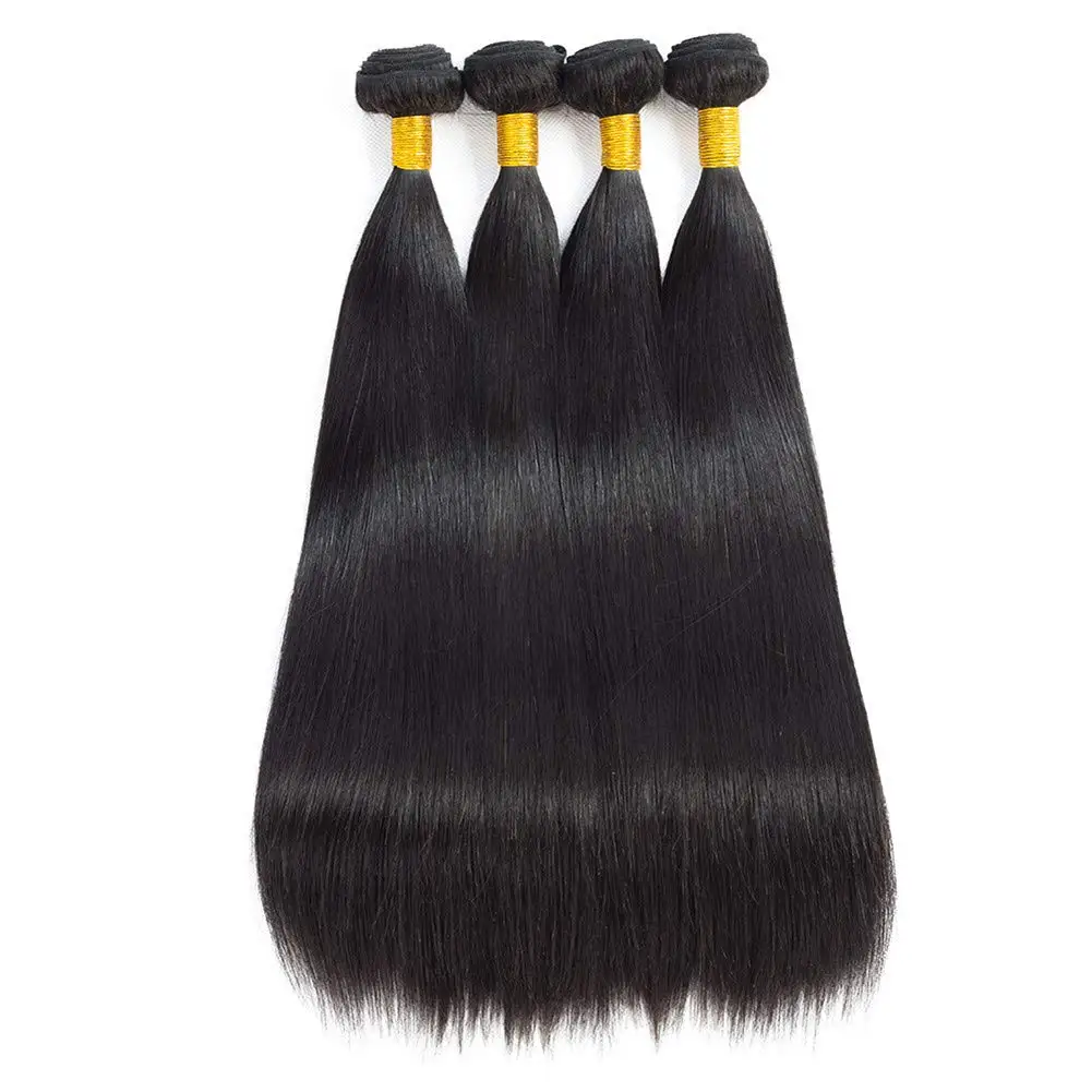 

Straight Bundles 10A Peruvian 100% Natural Human Hair Bundles Weave Unprocessed Virgin Straight Hair Extensions For Women