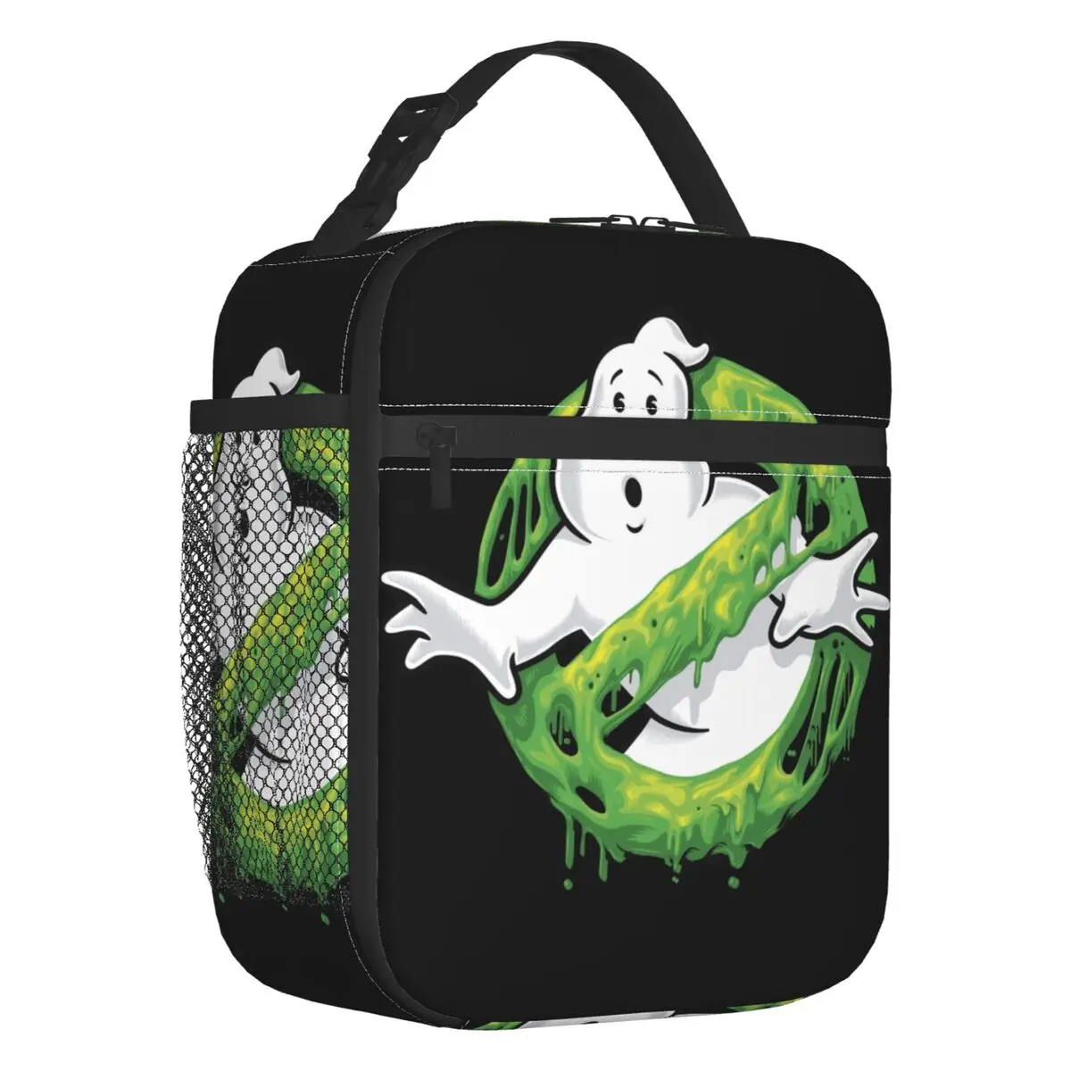 

Ghost Hunters Busters Slime Resuable Lunch Boxes Women Leakproof 80s Ghostbusters Cooler Thermal Food Insulated Lunch Bag