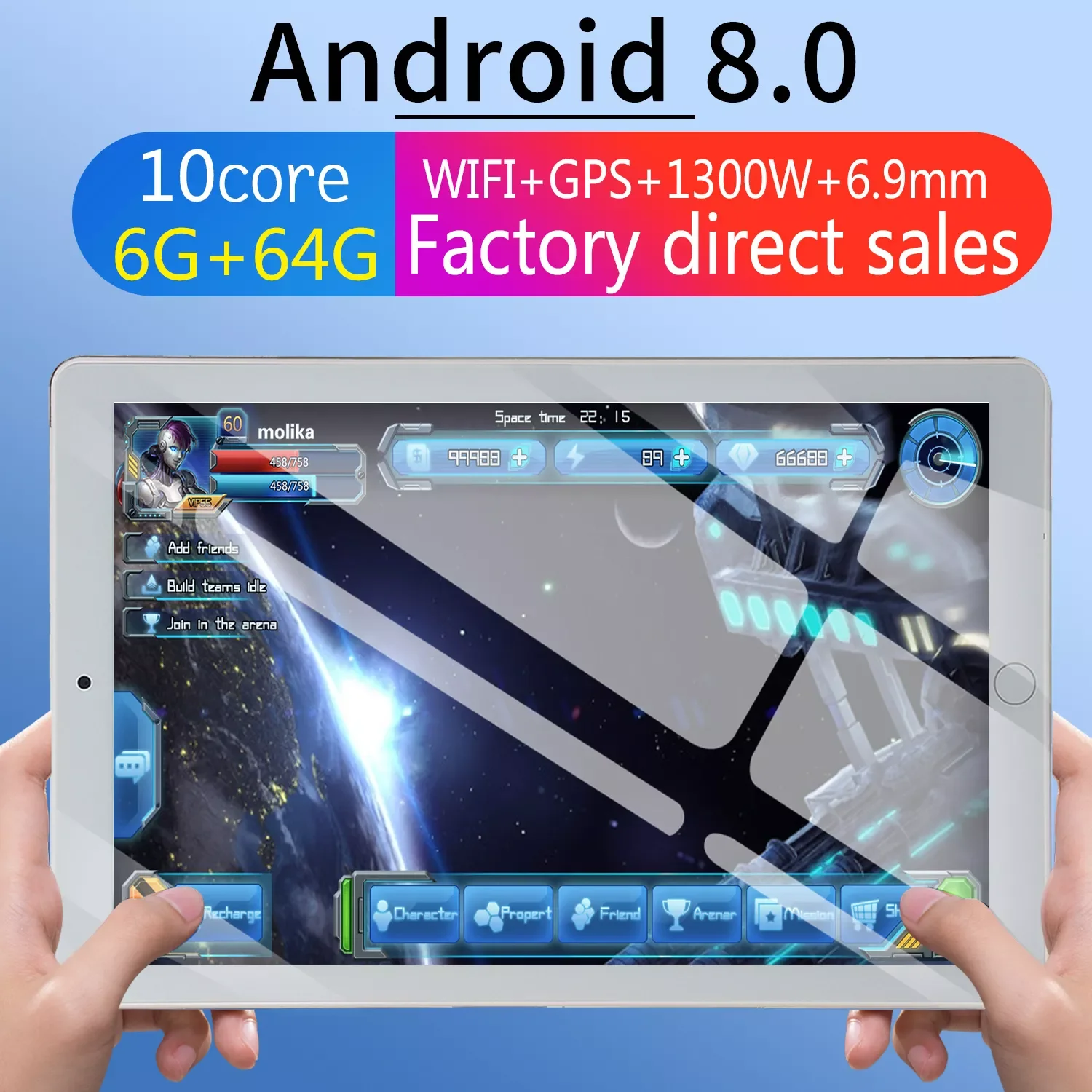 

New Android Tablet 10.1 Inch Cheap Tablets Free Shipping 6G+128G Android 9.0 Dual SIM Dual Camera Rear 5.0MP IPS Bluetooth WiFi