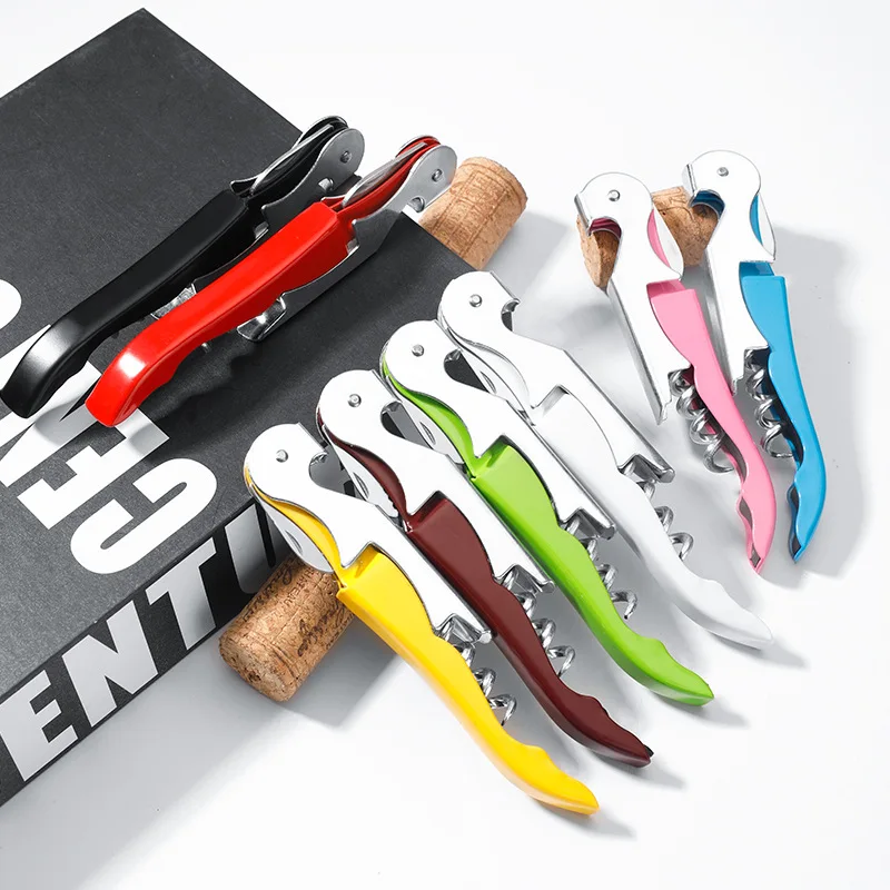 

More Colors Stainless Steel Cork Screw Corkscrew Beer Cap Professional Bottle Opener Kitchen Bar Tools Accessories