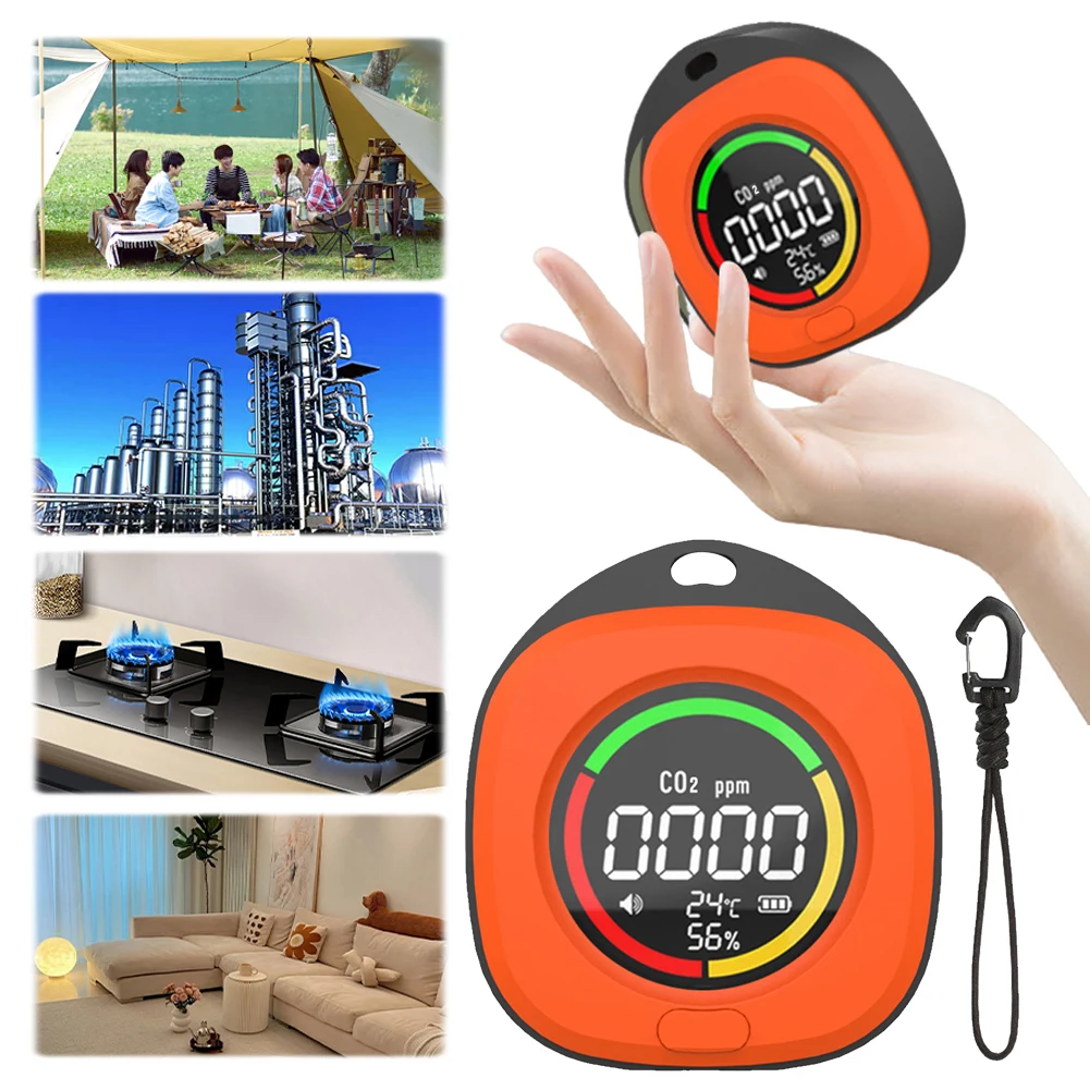 Монитор качества воздуха 3 в 1 CO2 с магнитным всасыванием Детектор температуры и