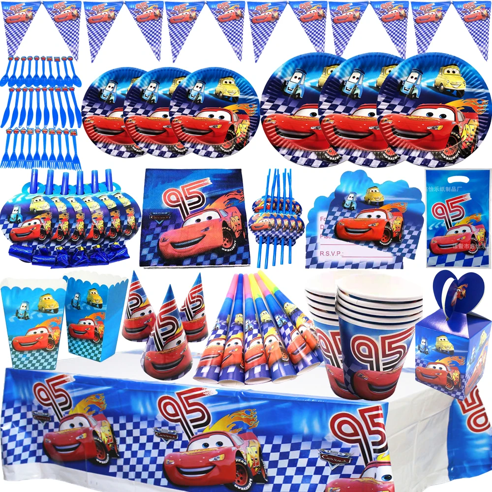 Disney тачки украшения для дня рождения молния маккоролевы искусственная