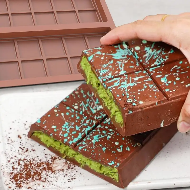 Форма для шоколадных батончиков глубокая силиконовая форма конфет