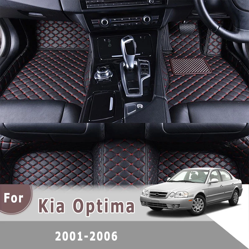 

RHD Carpets For Kia Optima 2005 Car Floor Mats Artificial Leather Custom Foot Liners Auto Styling Interior Accessories Covers