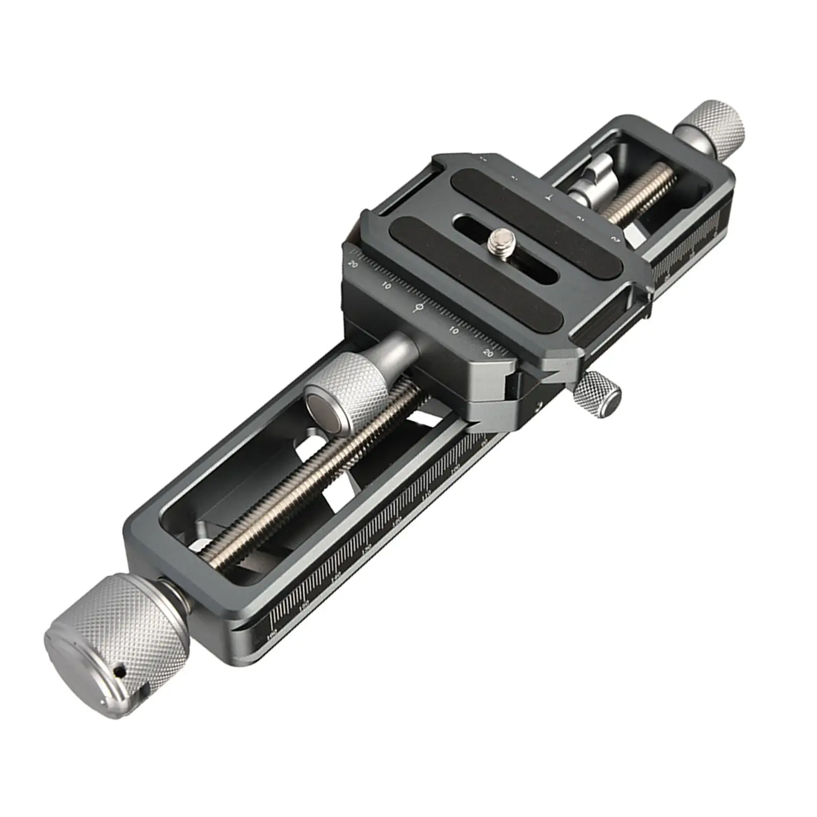 

160mm Macro Focusing Rail with Screw-Knob Clamp Quick Release Integrated Rotated 360° Metal Mount for Digital Cameras Slr Camera