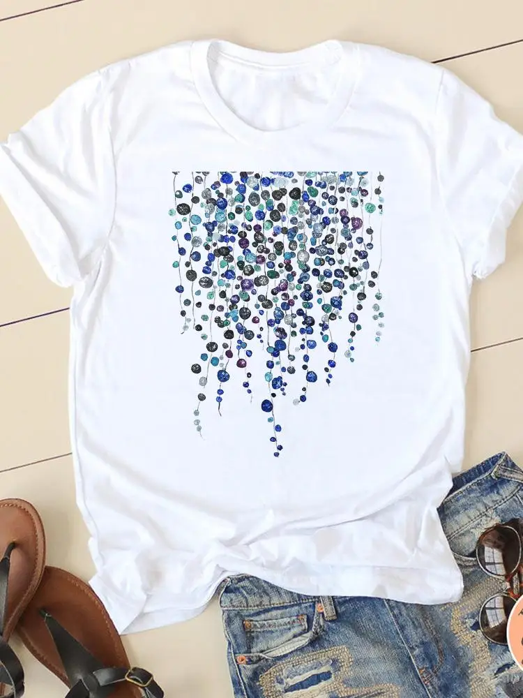 

Plant Trend New Style Women Tee Clothing Summer Fashion Female Short Sleeve T-shirts Casual Regular Graphic T Shirt Clothes