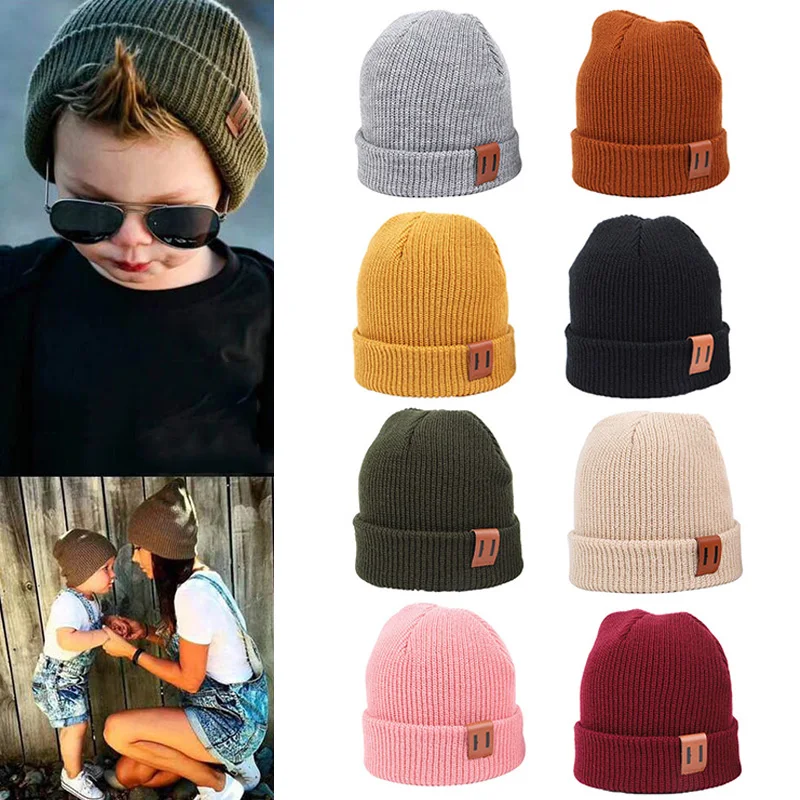 

Kids Winter Hats for Newborn Boys Crochet Bonnet Toddler Girl Cap Children Baby Photography Props Boy Accessories Warmer Stuff