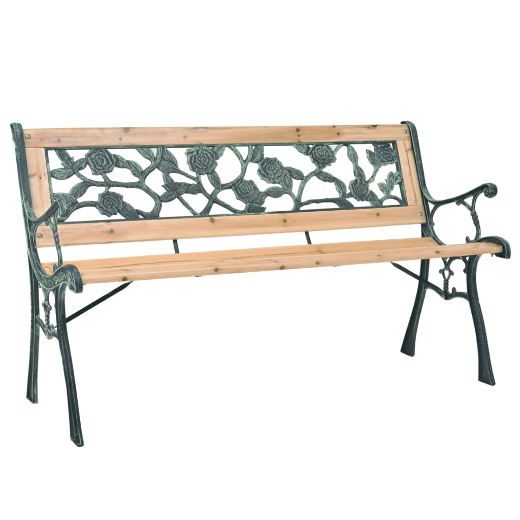 

Garden Patio Bench, Outdoor Seating, Wood 122 cm