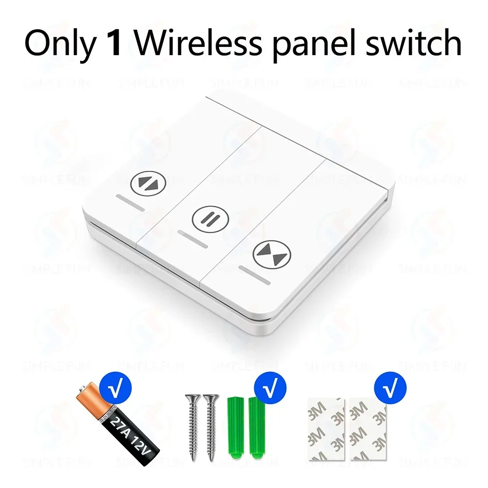 

Беспроводной пульт дистанционного управления SLMPLEFUN 433МГц для двигателя шторы