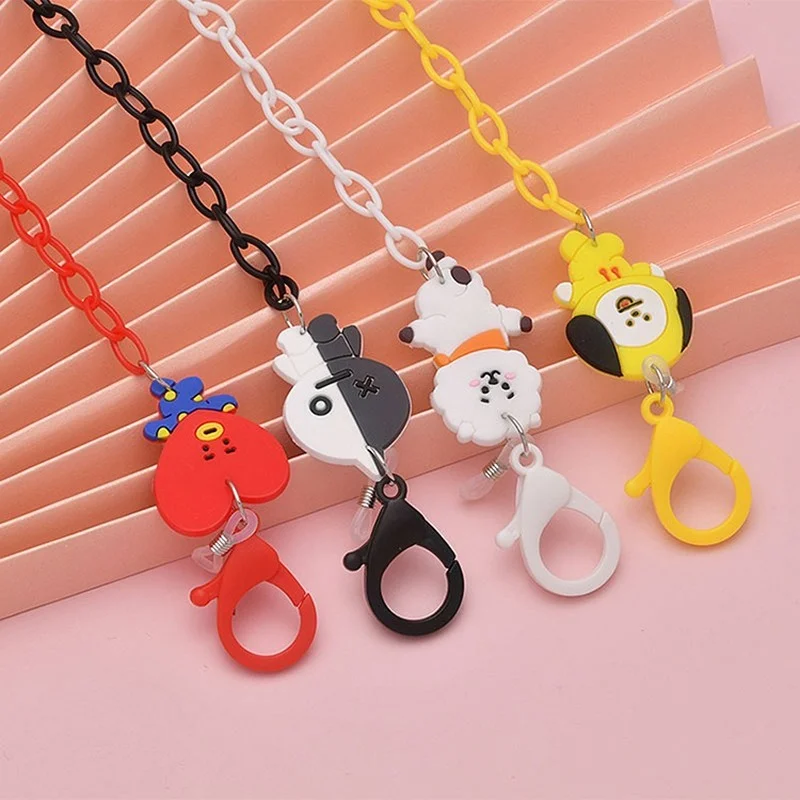 

Японская и Корейская цепочка для очков Аниме Kawaii Сращивание очков цепи трендовые женские солнцезащитные очки искусственная маска веревка