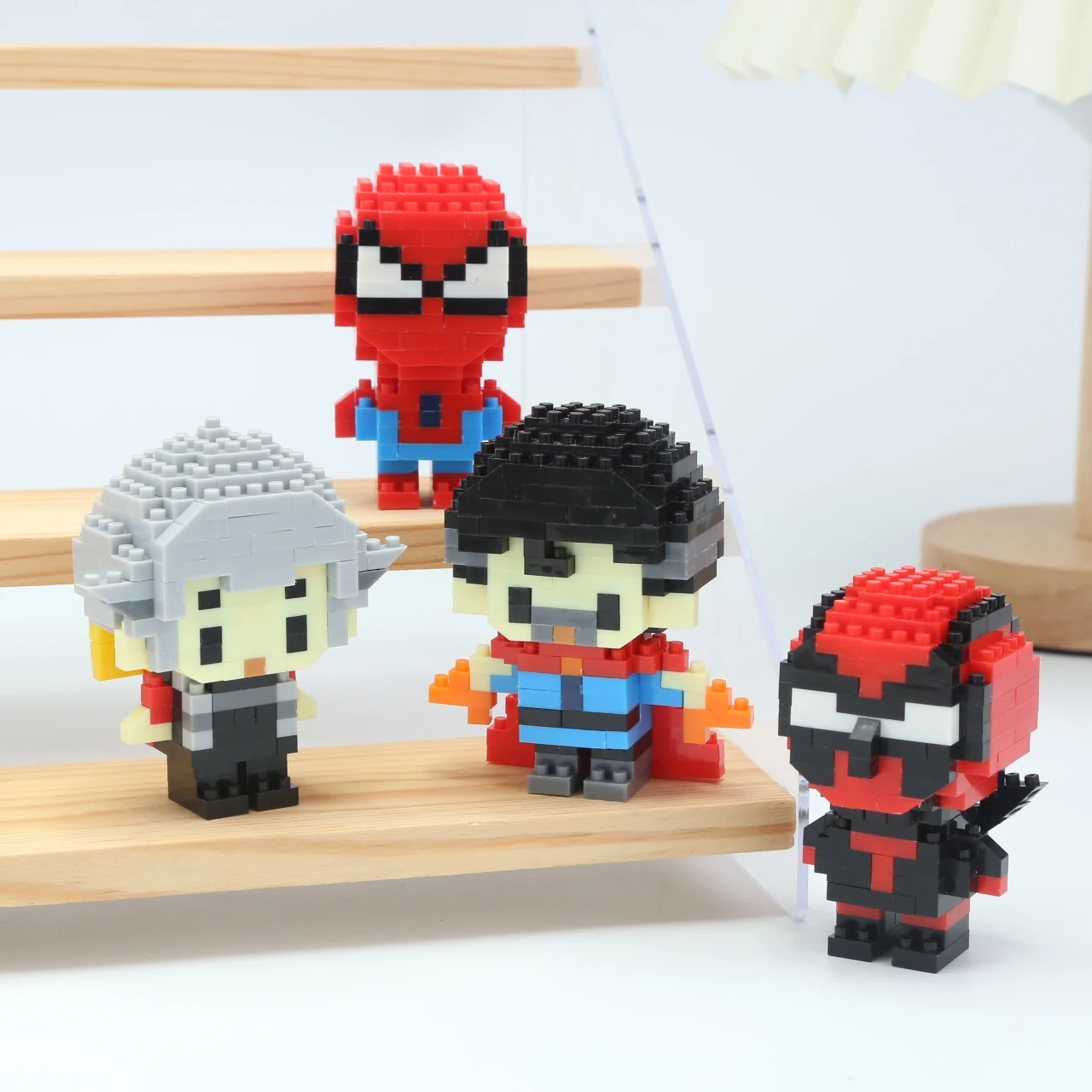 Фото Строительные блоки Disney Mini Connectini, фигурка из частиц, подвижная сборная модель, мультяшная головоломка, персонаж, игрушки для подарков на день рождения №3