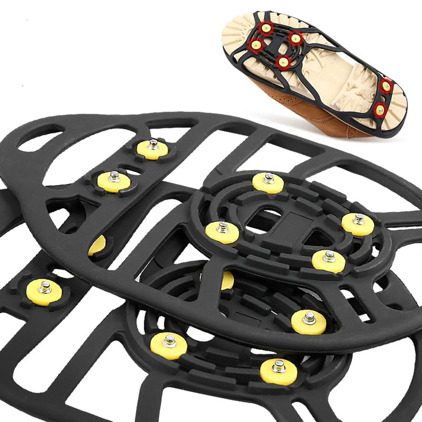 Снежные шипы для снега и льда обувь обуви захваты альпинизма дождливой снежной