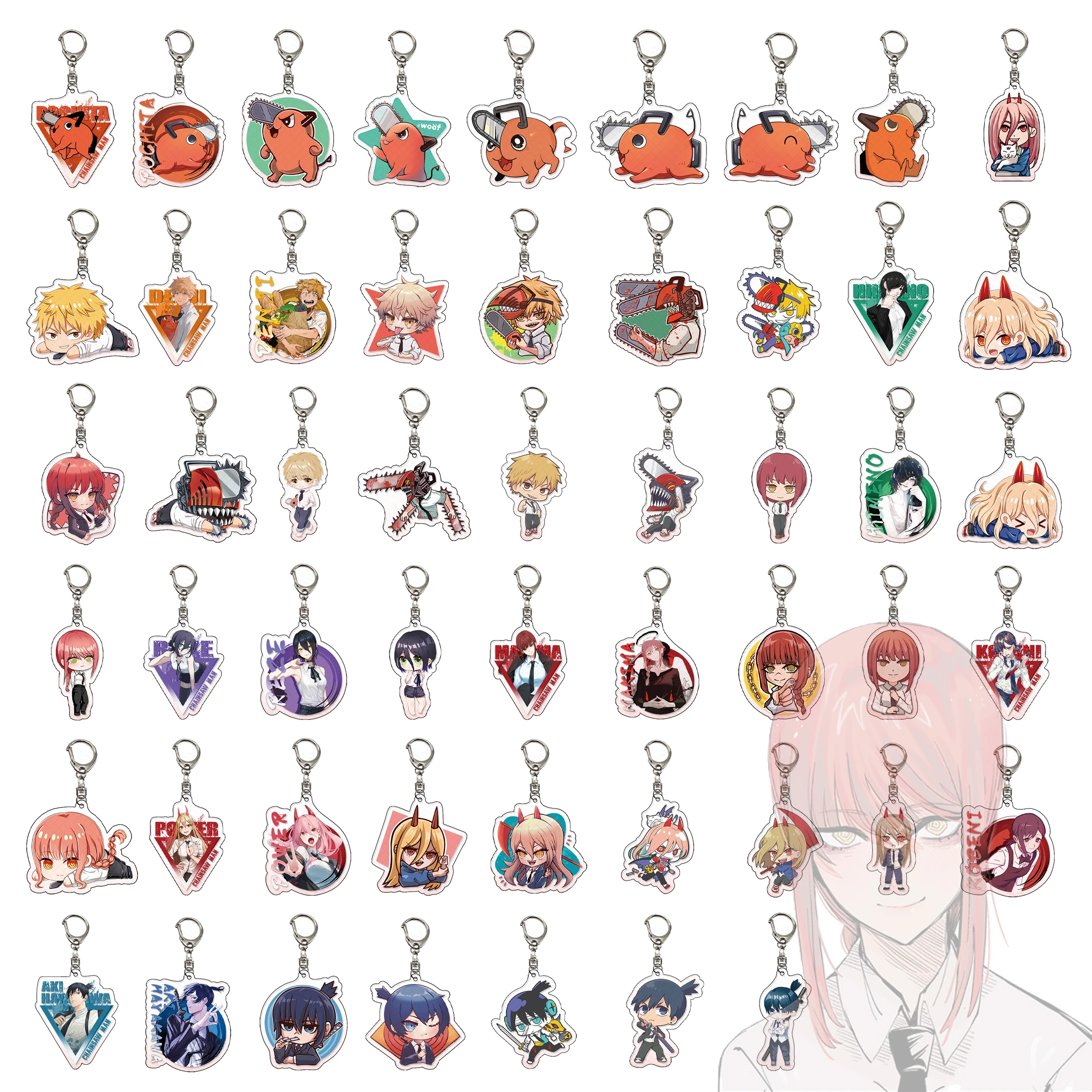 

Брелок для ключей с изображением человека из аниме бензопилы