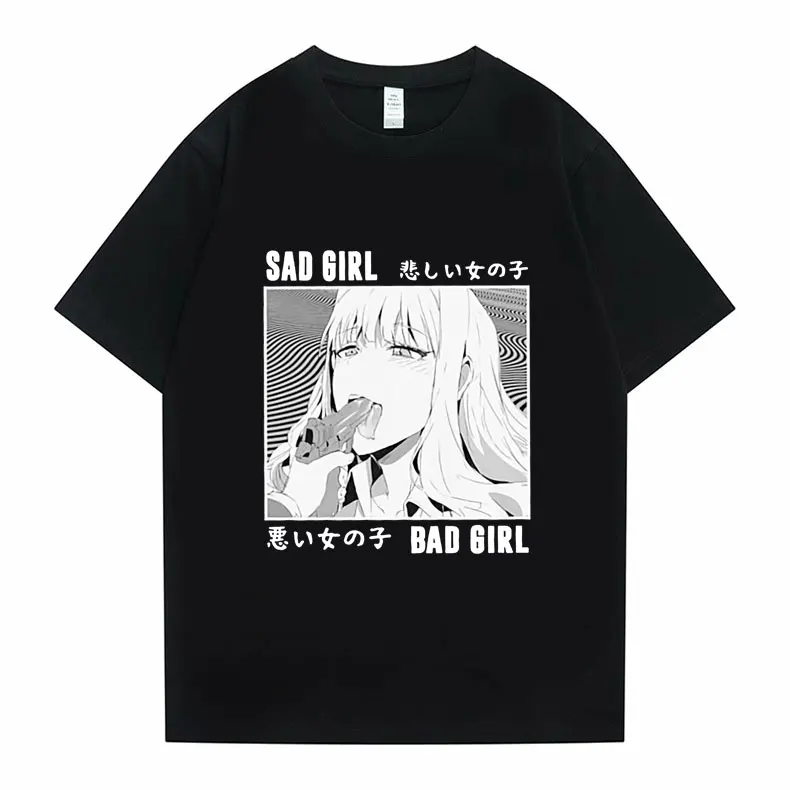 

Аниме Hentai Waifu Lewd Сексуальная Senpai Love Hentai Ahegao Otaku волнистая футболка Весенняя Мужская Женская Повседневная Свободная футболка с коротким рука...