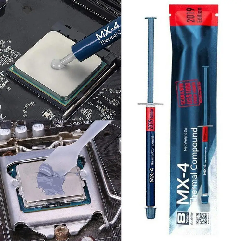 2g MX4 процессор процессорный кулер охлаждающий вентилятор Термопаста VGA составная